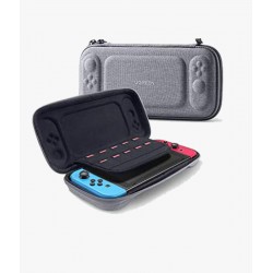 UGREEN Carry Case compatible for Nintendo Switch Storage Handle Cover Bag for NS, Ultra Slim Hard Shell with 10 Game Slots, Protective Portable Bag for Switch, with Military Level Protection - Gray